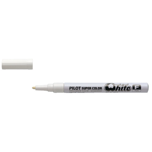 Pilot Marqueur Pilot Super Color Pointe ogive 1mm blanc