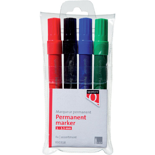 Quantore Permanent marker Quantore rond 1-1.5mm assorti