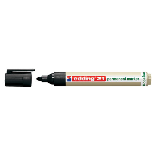 edding Ecoline Viltstift edding 21 Ecoline rond zwart 1.5-3mm