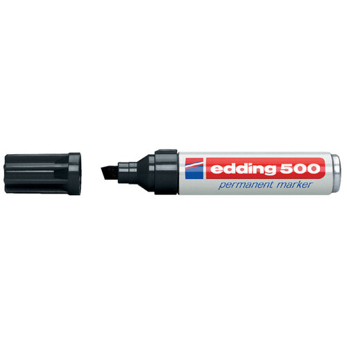 edding Viltstift edding 500 schuin zwart 2-7mm blister à 3st