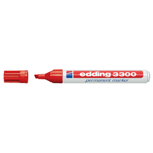 edding Viltstift edding 3300 schuin rood 1-5mm