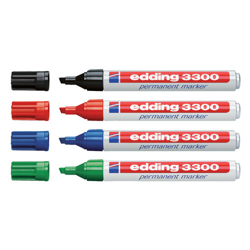 edding Marqueur edding 3300 Pointe ogive 1-5mm rouge