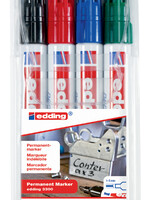 edding Viltstift edding 3300 schuin assorti 1-5mm blister à 4st