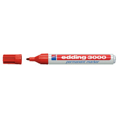 Marqueur Edding 3000 pointe ogive 1,5-3mm rouge