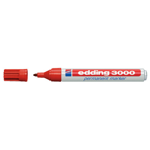 edding Marqueur Edding 3000 pointe ogive 1,5-3mm rouge