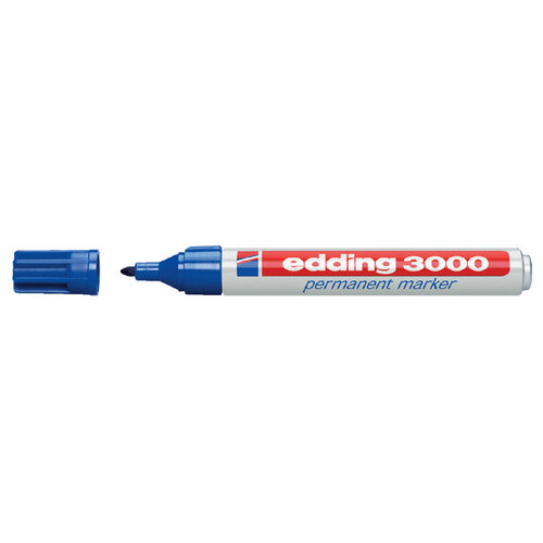 edding Viltstift edding 3000 rond blauw 1.5-3mm