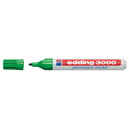 edding Viltstift edding 3000 rond groen 1.5-3mm