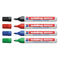 edding Viltstift edding 3000 rond assorti 1.5-3mm blister à 4st