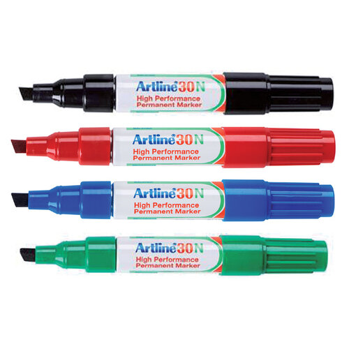 Artline Viltstift Artline 30 schuin 2-5mm blauw