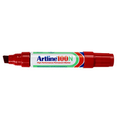 Viltstift Artline 100 schuin 7.5-12mm rood