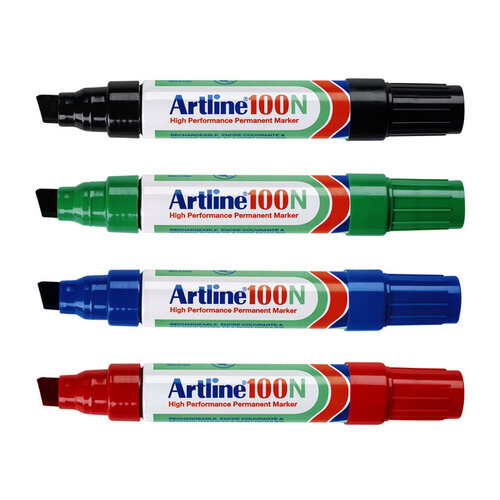 Artline Viltstift Artline 100 schuin 7.5-12mm rood