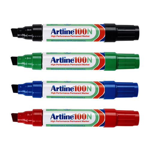 Artline Viltstift Artline 100 schuin 7.5-12mm blauw