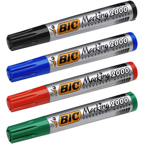 Bic Viltstift Bic 2000 rond zwart 1.7mm