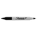 Sharpie Viltstift Sharpie twin tip rond 0.5mm en 0.9mm zwart blister à 1 stuk