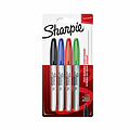 Sharpie Feutre Sharpie pointe ogive 0,9mm assorti blister 4 pièces