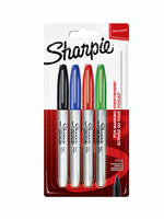 Sharpie Viltstift Sharpie rond 0.9mm assorti blister à 4 stuks