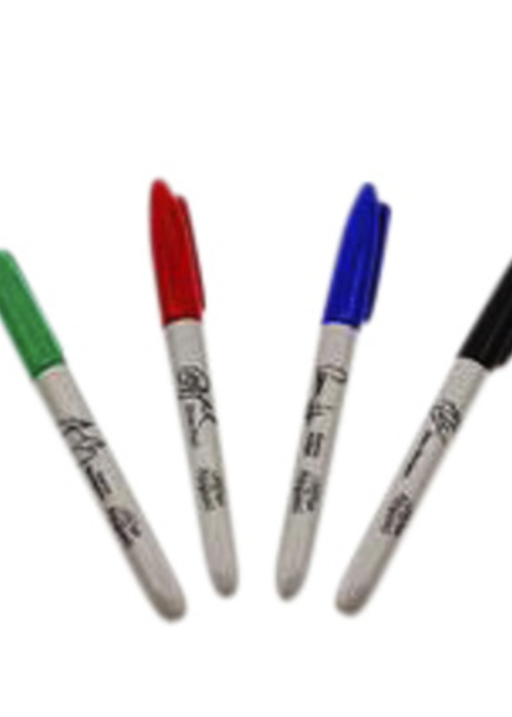 Sharpie Feutre Sharpie pointe ogive 0,9mm assorti blister 4 pièces