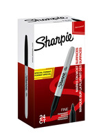 Sharpie Feutre Sharpie ogive 1mm F lot économique 20+4 gratuits noir