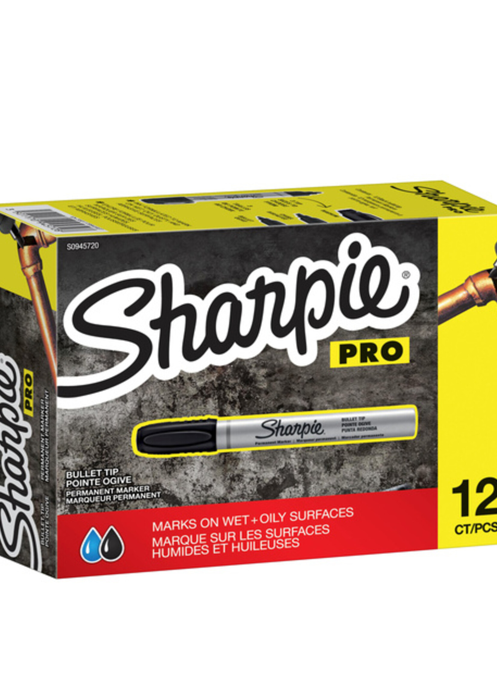Sharpie Marqueur Sharpie Pro Pointe ogive 1,5-3mm Noir