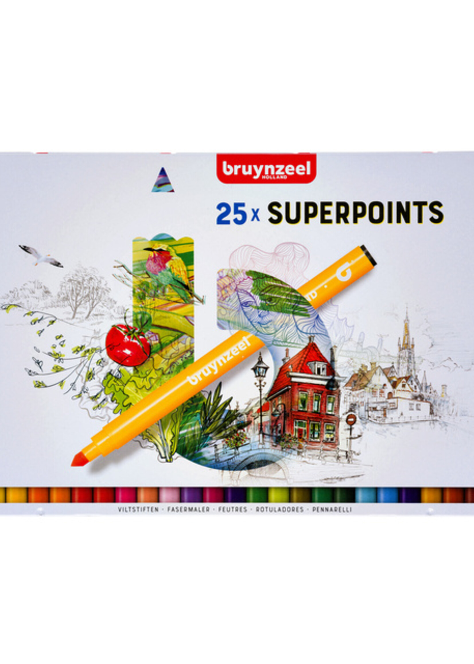 Bruynzeel Feutre Bruynzeel Expression Super Points boîte de 25 pièces assorti