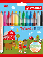 Stabilo Feutre STABILO Trio non permanent XL 380/12 blister 12pcs