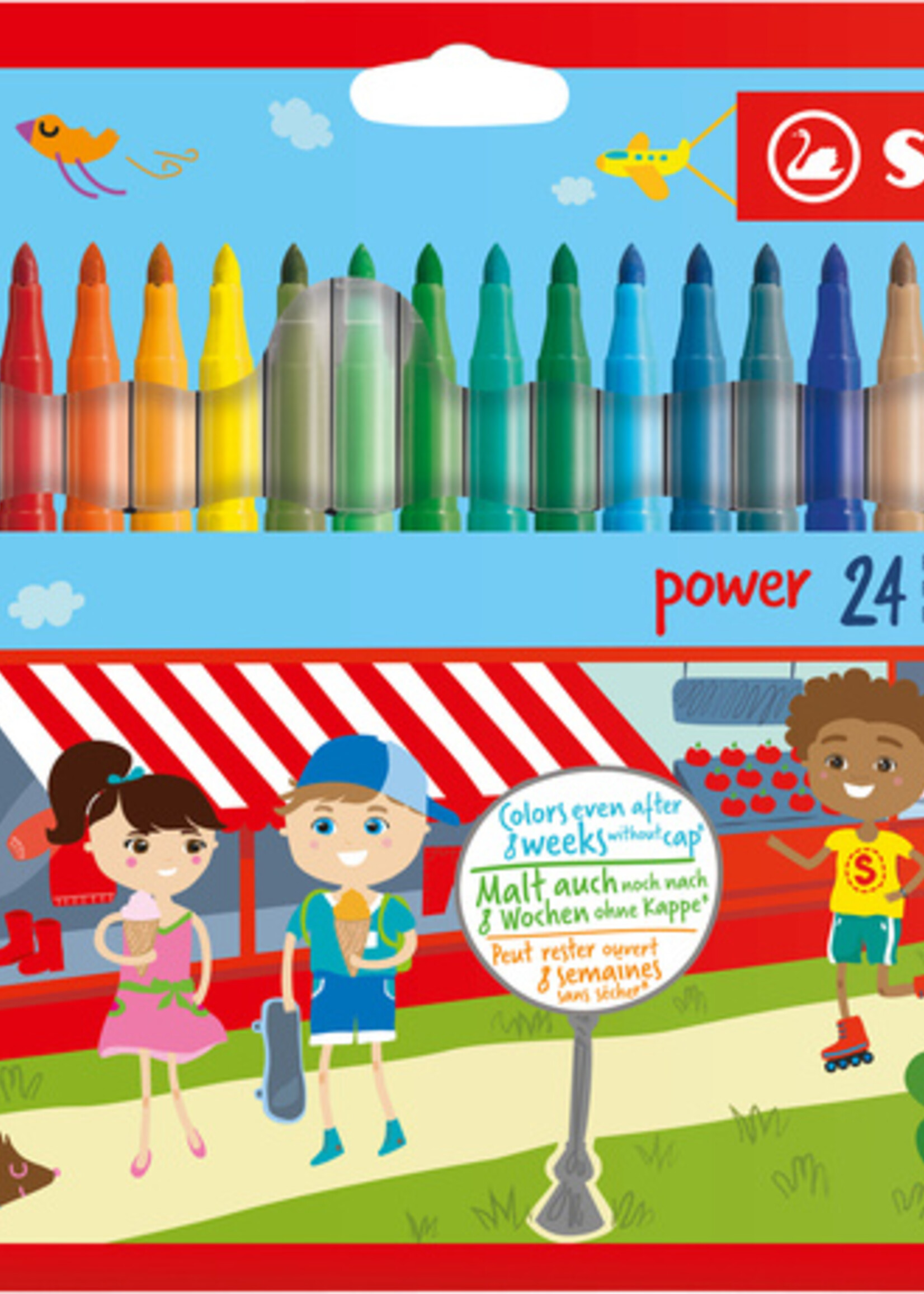 Stabilo Viltstift STABILO Power 280 etui à 24 kleuren