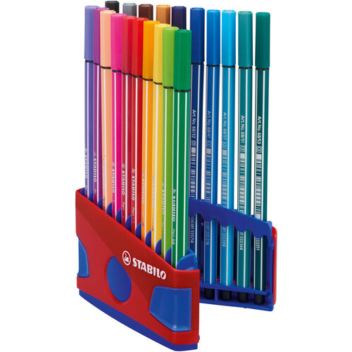 Stabilo Feutre STABILO Pen 68 Colorparade Assorti 20 pièces