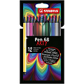 Stabilo Feutre STABILO Pen 6812-1-20 étui 12 couleurs