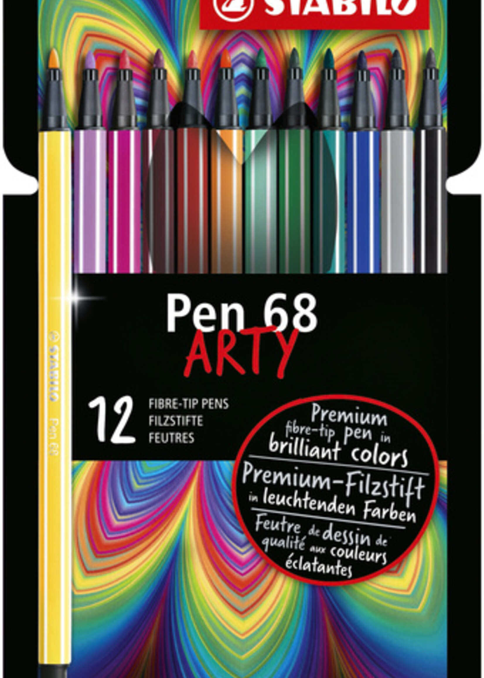 Stabilo Feutre STABILO Pen 6812-1-20 étui 12 couleurs