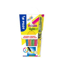 Markeerstift PILOT Frixion set à 6 kleuren