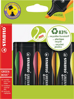 Stabilo Surligneur STABILO Green Boss Assorti 4 pièces