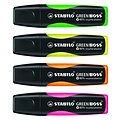 Stabilo Markeerstift STABILO Green Boss 6070/4 etui à 4 kleuren