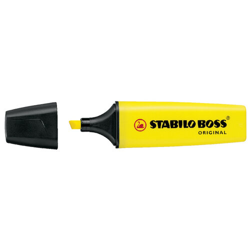 Stabilo Markeerstift STABILO Boss 70/24 geel blister à 4 stuks