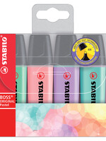 Stabilo Surligneur STABILO Boss Pastel blister 4 pièces assorti