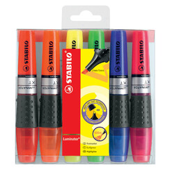 Markeerstift STABILO Luminator 71/6 etui à 6 kleuren