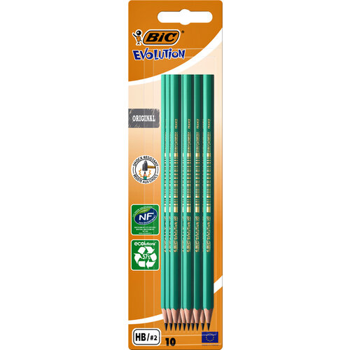 Bic Potlood Bic Conte Ecolution 655 HB blister à 10 stuks