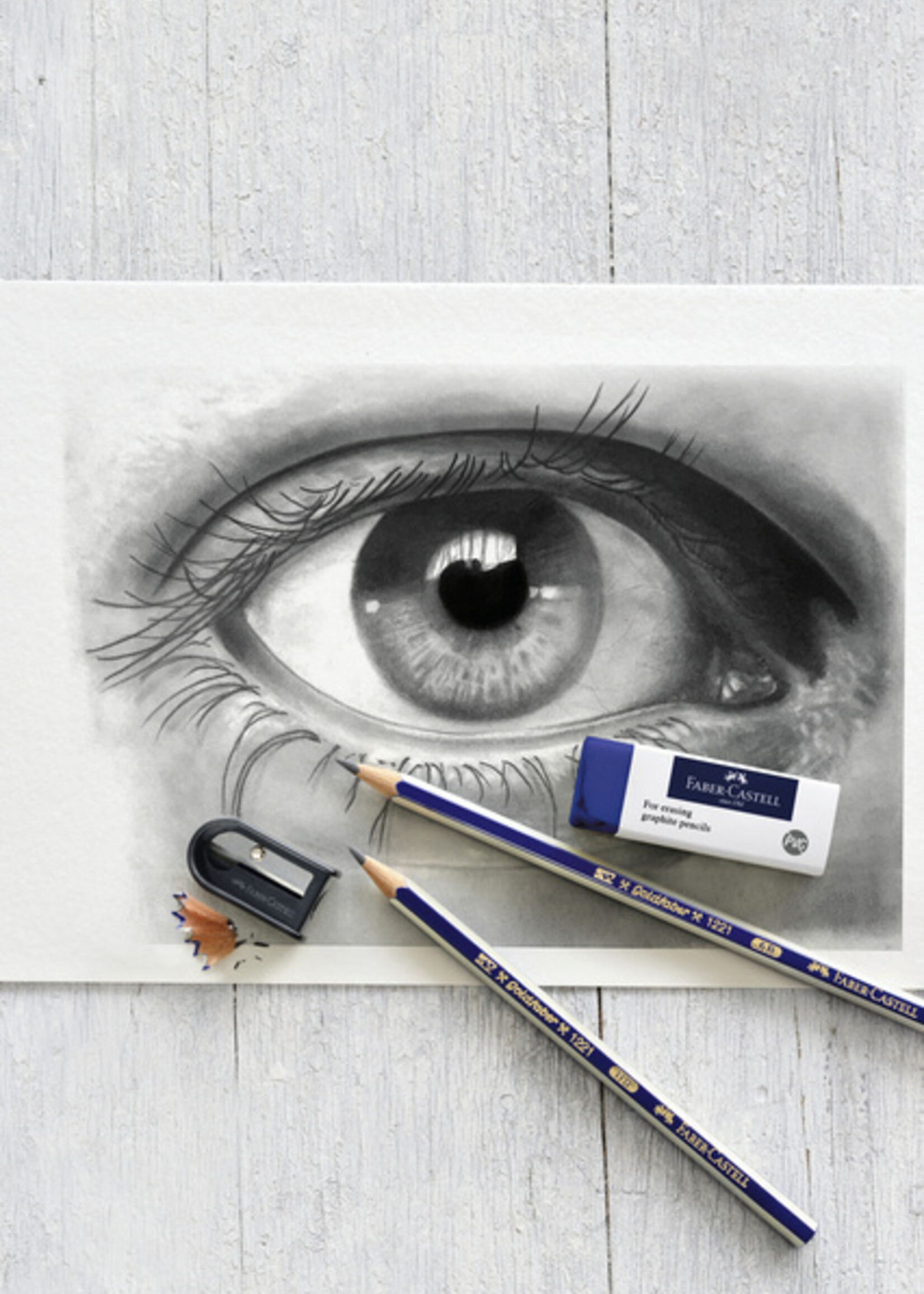 Faber Castell Crayons Faber-Castell 6 duretés inclus taille-crayon et gomme