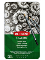 Derwent Crayon Derwent Academy 6B5H boîte de 12 pièces dureté assortie