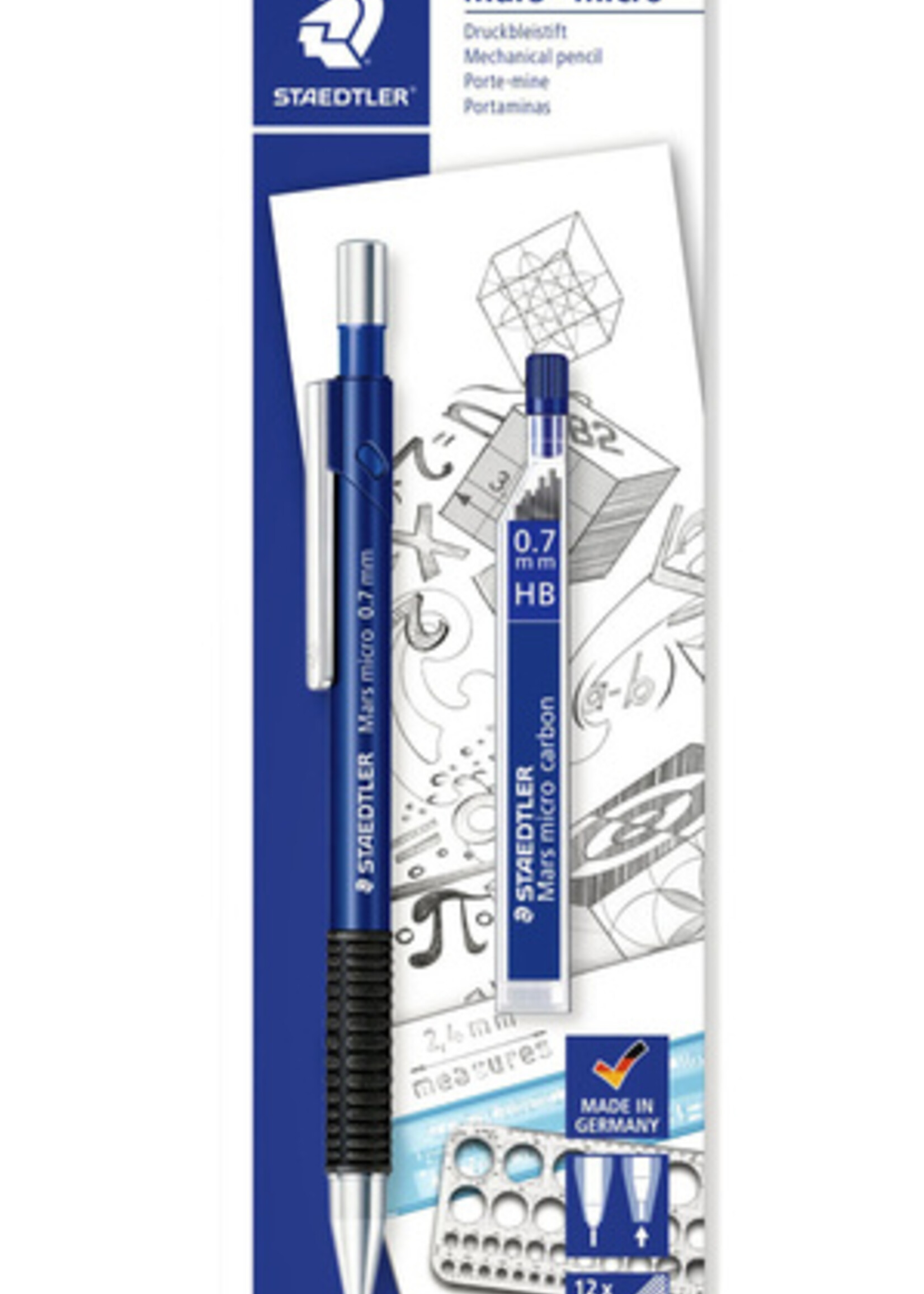 Staedtler Vulpotlood Staedtler Marsmicro 0.7mm + extra fijnstiften