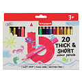 Bruynzeel Crayon de couleur Bruynzeel Kids Thick & Short blister 20 pièces assorti