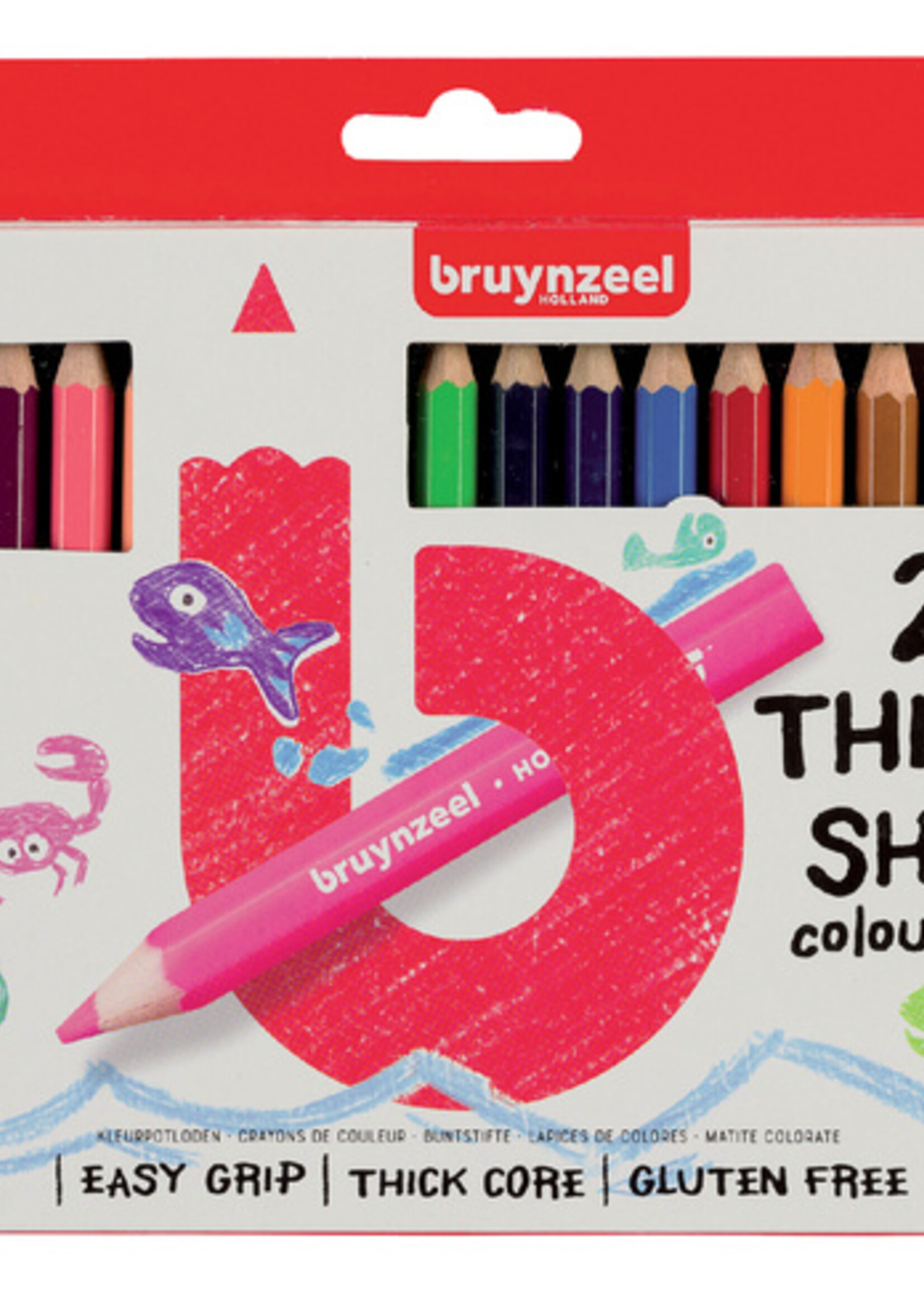 Bruynzeel Kleurpotloden Bruynzeel Kids Kortjakje blister à 20 stuks assorti