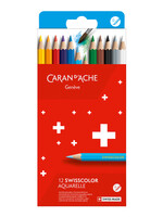 Caran d'Ache Crayon de couleur Caran d’Ache Aquarel boîte de 12pcs