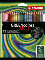 Stabilo Crayon de couleur STABILO Greencolors 6019/24-1-20 étui 24 couleurs