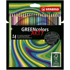 Crayon de couleur STABILO Greencolors 6019/24-1-20 étui 24 couleurs