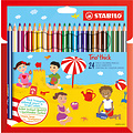 Stabilo Crayons de couleur STABILO Trio gros 203 blister 24 pièces assorti
