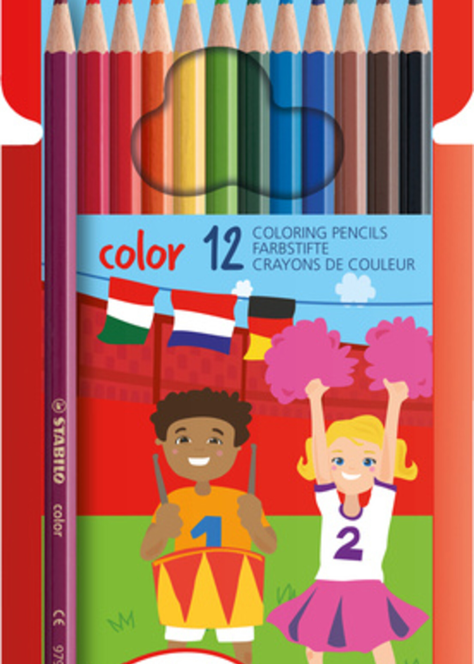 Stabilo Crayons de couleur STABILO Color 979 12 pièces assorti