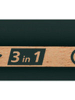 Stabilo Crayons de couleur STABILO Woody 880 3 en 1 Noir