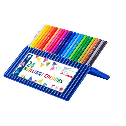 Staedtler Crayons de couleur Staedtler Ergosoft triangulaire 24pcs ass