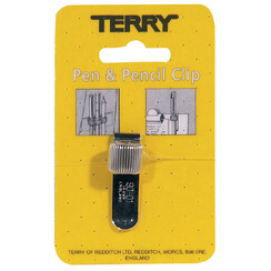 Clip Terry pour 1 stylo/crayon argent