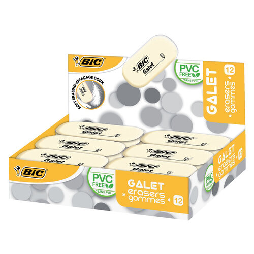 Bic Gomme Crayon BIC Galet blanc